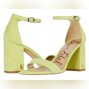 Sam Edelman Lime Block Heel Sandals